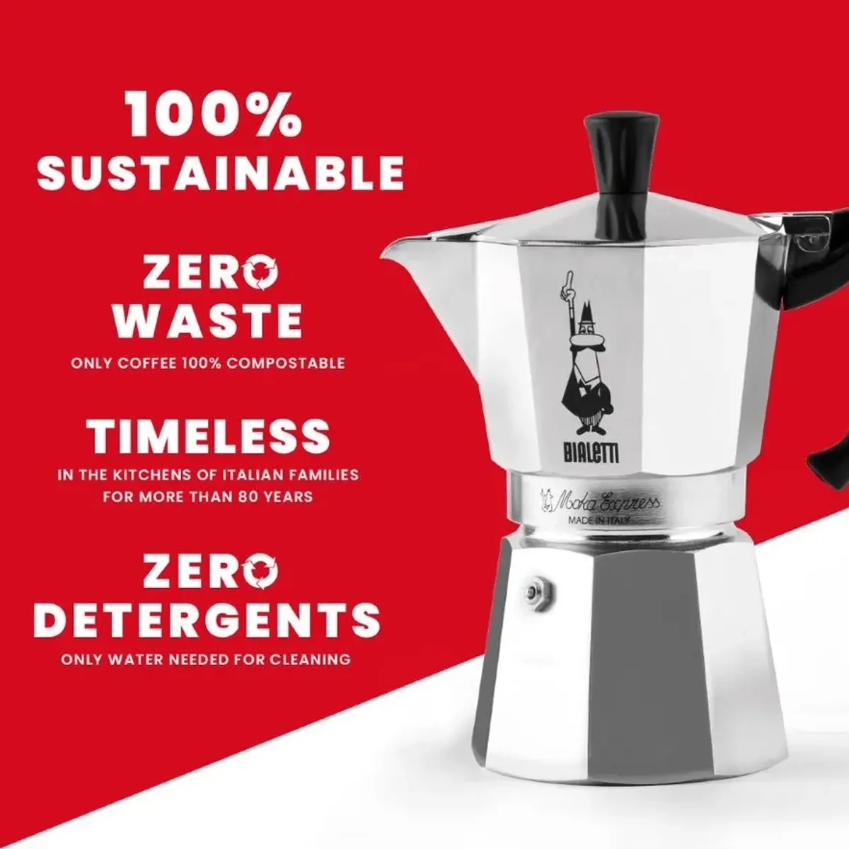 Bialetti 1161 MOKA EXPRESS Moka Express kotyogós kávéfőző 60 ml ezüst 1 adag #9