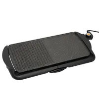Home by Somogyi HG GR 03 Grill asztali 2000W sütőfelület 52x26,5 cm tapadásmentes bevonat termosztáttal beállítható méret 62x8,5x32 cm #2