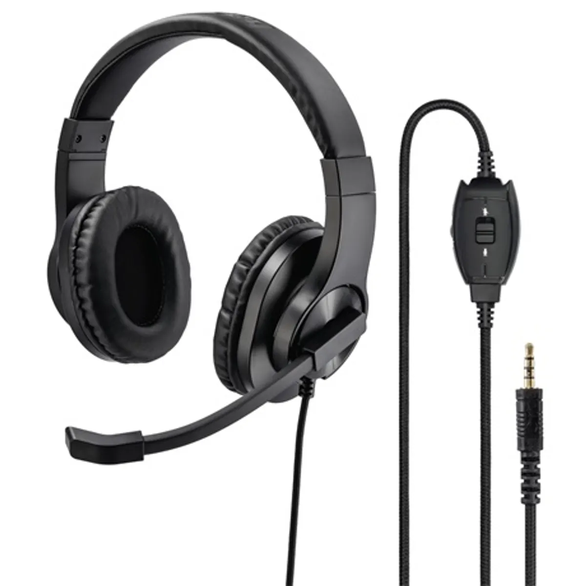 Hama 00139926 HS-P350 pc-headset rugalmas mikrofonkarral 3,5 mm jack 2 m fekete #1