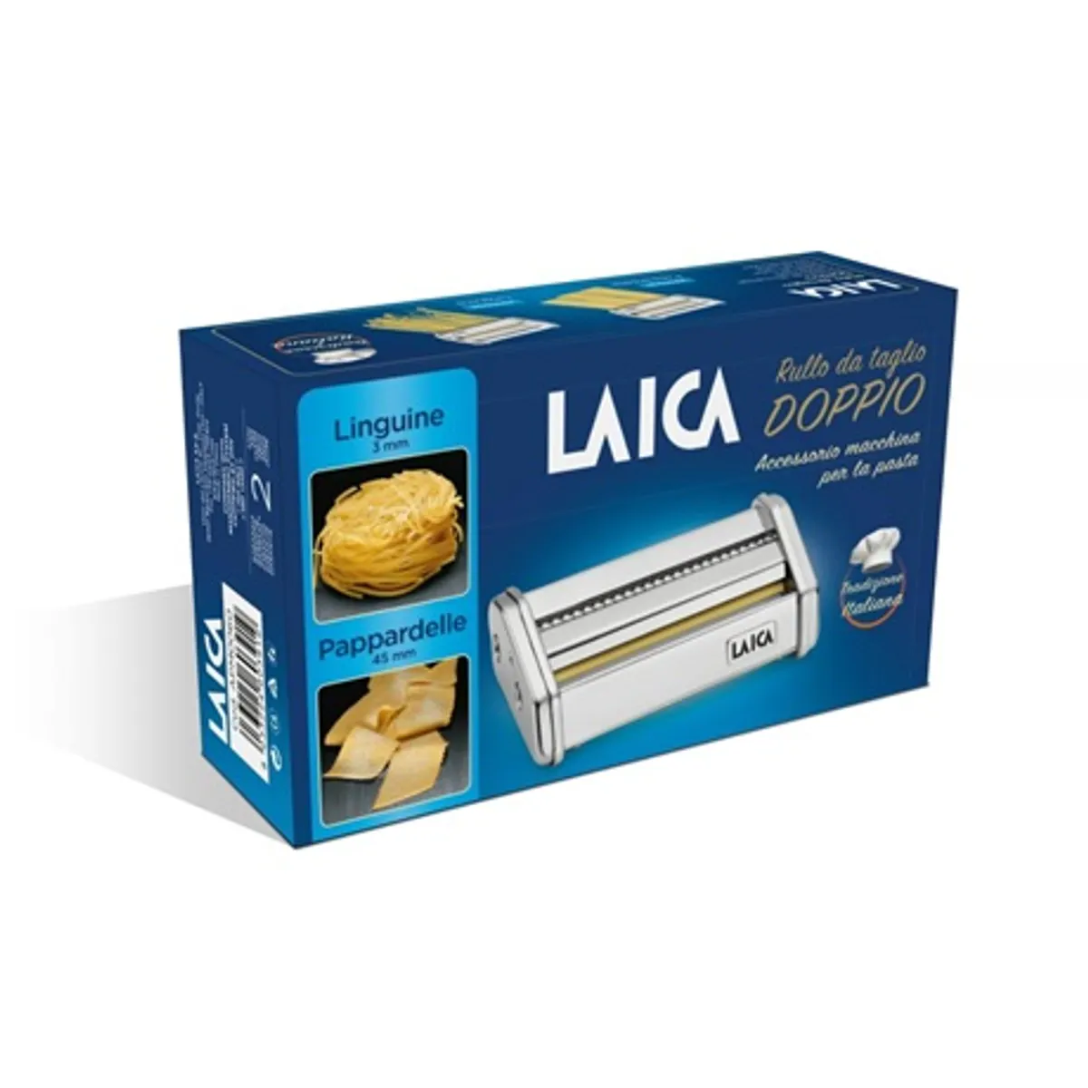 Laica APM0060 dupla vágófej spagetti 3mm és pappardelle 45mm PM2000 tésztagéphez állítható nyújtó 0,3-3mm 7 pozíció #1