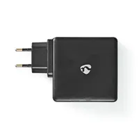 Nedis WCPD65W110BK fali töltő PD3.0 65W 2x USB-C automatikus feszültség kiválasztás EU UK csatlakozóval #3