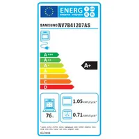 Samsung NV7B41207AS U3 beépíthető sütő 76 L katalitikus tisztítás légkeveréses Wi-Fi #7