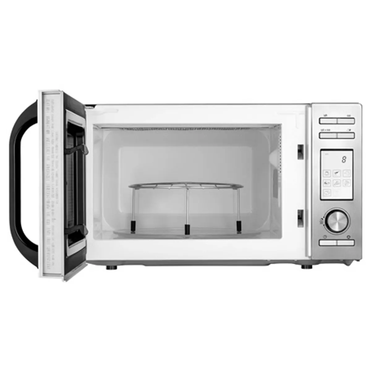 Sencor SMW 6020SS Mikrohullámú sütő 20 L, 700 W mikró, 900 W grill, 9 program, LED panel, rozsdamentes külső, zománcozott belső, 245 mm forgótányér #4