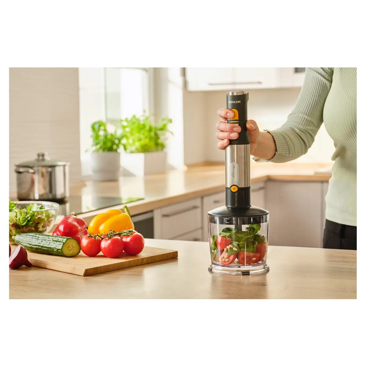 Sencor SHB 6302BK 4 az 1-ben botmixer TITANIUM QuadBlade 1200 W 20 sebességfokozat #10