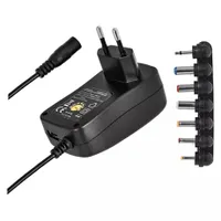 Emos N3111 univerzális töltőadapter USB kimenet 3V, 4,5V, 5V, 6V, 7,5V, 9V, 12V bemenet 100-240V kábel 1,5 m #1