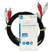 Nedis CAGL24200BK30 sztereo analóg RCA-kábel, 3 m, 2x RCA dugó #3