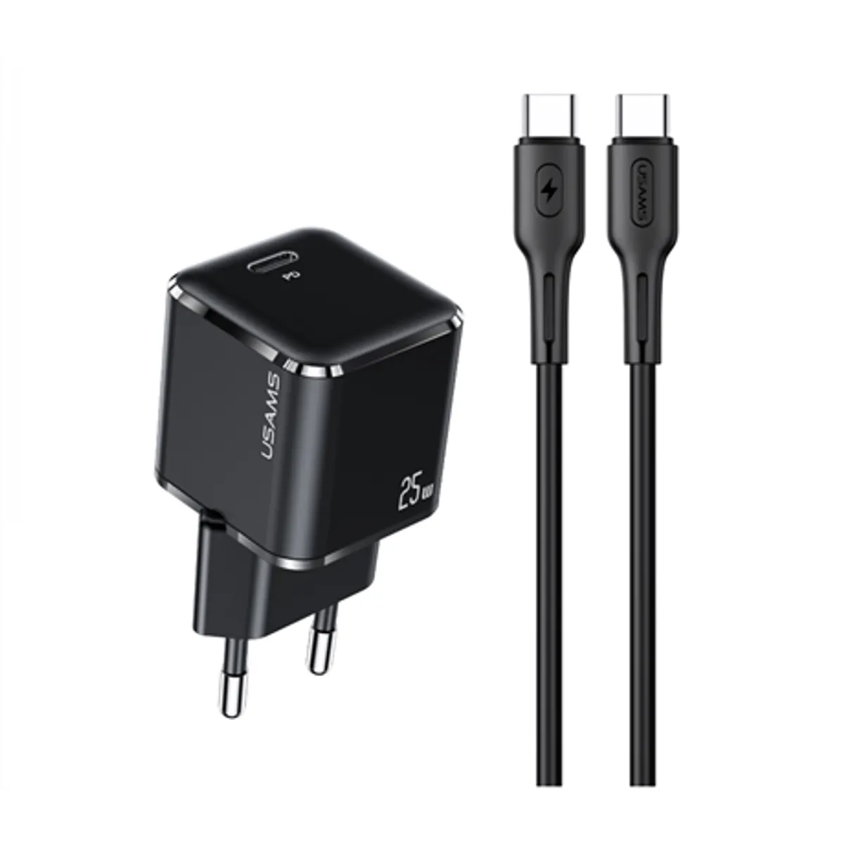 Usams YXLOGTC01 pd töltő Type-C kábellel 25W 100W 5A 120 cm #1