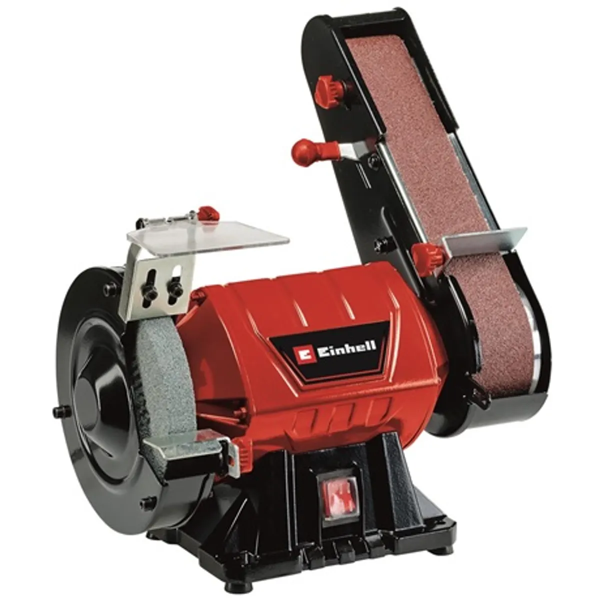 Einhell TC-US 350 asztali szalagcsiszoló 350 W 2980 min-1 686x50 mm szalag 80 szemcsefinomság 150x32 mm korong 36 szemcsefinomság #1