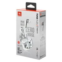 Jbl TFLEXGWHT Fülhallgató Vezeték nélküli 12 mm meghajtó, aktív zajszűrő, IPX4, 32 óra akkumulátor-üzemidő Ghost White #6