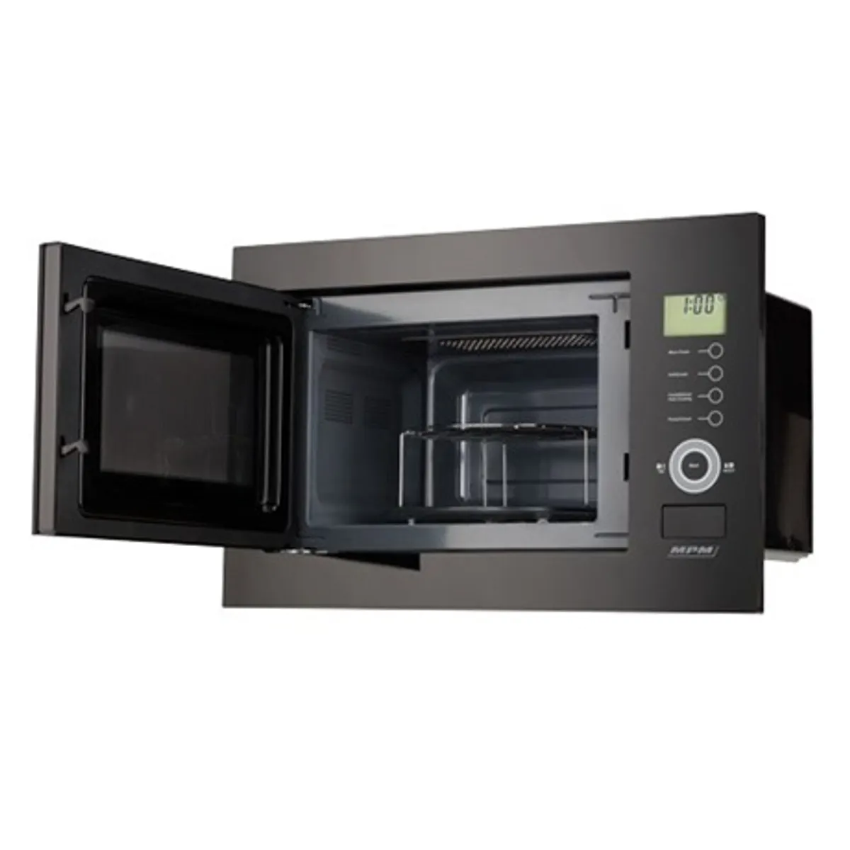MPM MPM-25-KMI-01 beépíthető mikrohullámú sütő grill gőztisztítás 25L LCD érintésvezérlés 3 automatikus grill program 8 automatikus főzési program balra nyíló ajtó 270 mm forgótányér #2