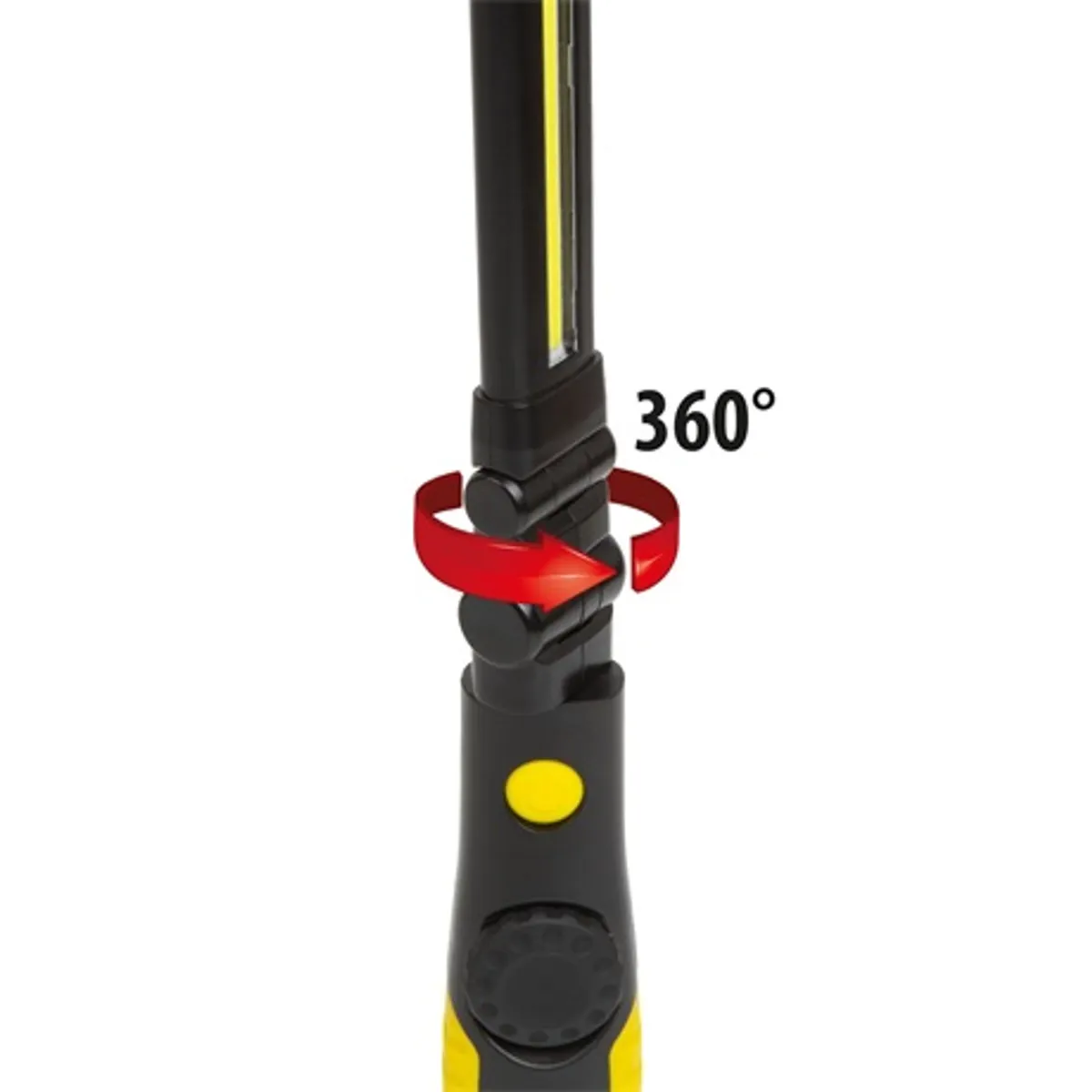 Phenom 18647 COB LED munkalámpa 5W 300+70 lm 360 fok fej mágneses talp Li-ion 1800 mAh MicroUSB töltés töltésjelző IP32 #7