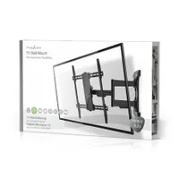 Nedis TVWM6570BK szabadon mozgatható fali TV-tartókonzol 43-90" 70 kg forgatható dönthető 3 forgáspont 70-800 mm VESA 400x400 #7