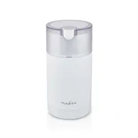 Nedis KACG200CWT Kávédaráló átlátszó fedél rozsdamentes acél őrlőkés 70 g kapacitás fehér ABS 150 W 220-240 V #1
