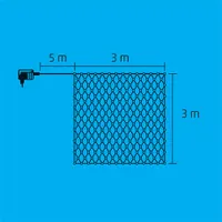 Home by Somogyi KLN 240C/WH led-es fényháló 240 db hidegfehér 3 m x 3 m kültéri és beltéri 230 V #3