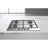 Whirlpool TGML 651 IX Beépíthető gázfőzőlap 4 gázégő metán mechanikus kezelőgomb rozsdamentes acél felület 58 cm szélesség #2
