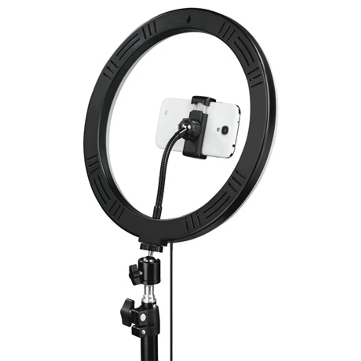 Hama 00004659 SPOTLIGHT STEADY 120 II 12" LED körlámpa, 162 LED, 3000–6000 K, 10 fényerősségi szint, 215 cm, USB-A, Bluetooth távkioldó, állvány #3