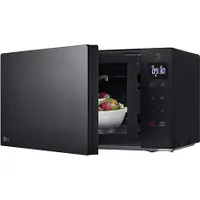 Lg MH6032GAS mikrohullámú sütő 1000W grill 600W 20L forgótányér 24.5 cm fekete #4