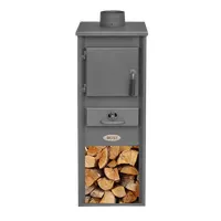 Blist EKONOMIK LM N Kandalló szabadonálló sötét szürke acél samott burkolat külső 330x365x940 mm lángtér 290x300x375 mm füstcső átmérő 120 mm #1