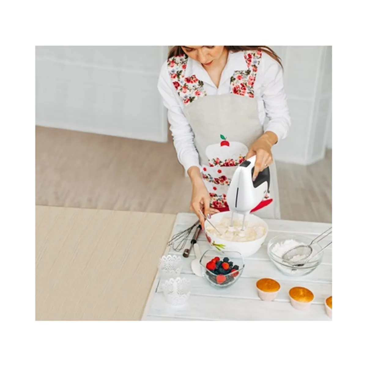 Tefal HT462138 Prep'Mix kézi mixer 500 W 5 sebességfokozat turbó fehér #4