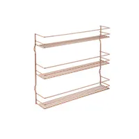 Metaltex MX362533 Pepito fűszerpolc háromszintes réz színű polytherm bevonatú 36x8x32 cm #1