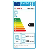 Bosch HBA5785S6 beépíthető sütő, 71 l, 9 funkció, 3D hőlégbefúvás, pirolitikus öntisztítás, AutoPilot30, maghőmérő, Home Connect #9