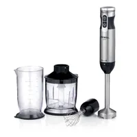 Ariete 898.1 7 az 1-ben botmixer szett 1000 W 10 fokozat Turbo 4 késes acél pengék habverő 500 ml aprító 700 ml mérőpohár 2 literes munkatál burgonyapürésítő korongok #5