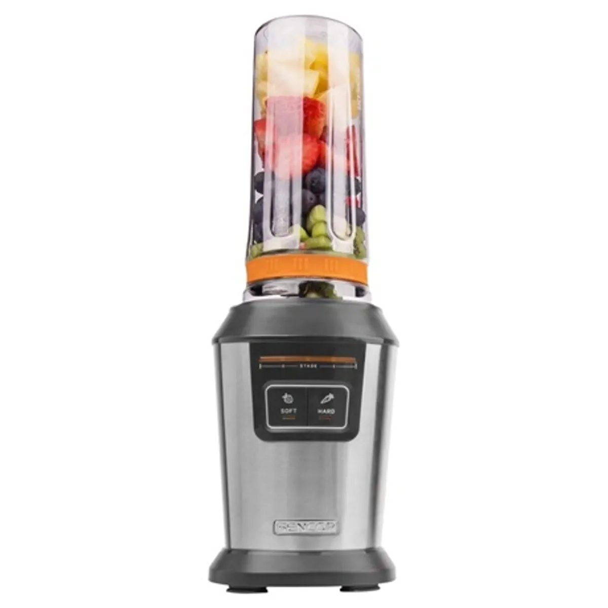 Sencor SBL 7570SS smoothie készítő 800 W rozsdamentes acél kések 2 program BPA-mentes Tritan palackok #6