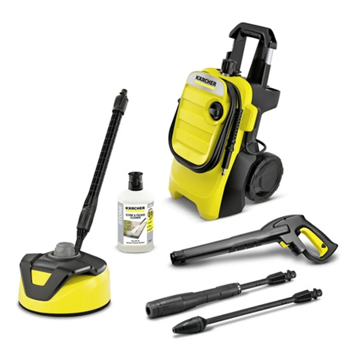 Karcher K 4 COMPACT HOME 1.637-503.0 K 4 compact home vízhűtéses motor teleszkópos markolat 6 m tömlő beépített vízszűrő Quick Connect 30 m2 ora #1