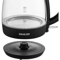 Sencor SWK2300BK vízforraló 1,2 l 2200 W vízszint jelző automatikus kikapcsolás hőálló boroszilikát #7