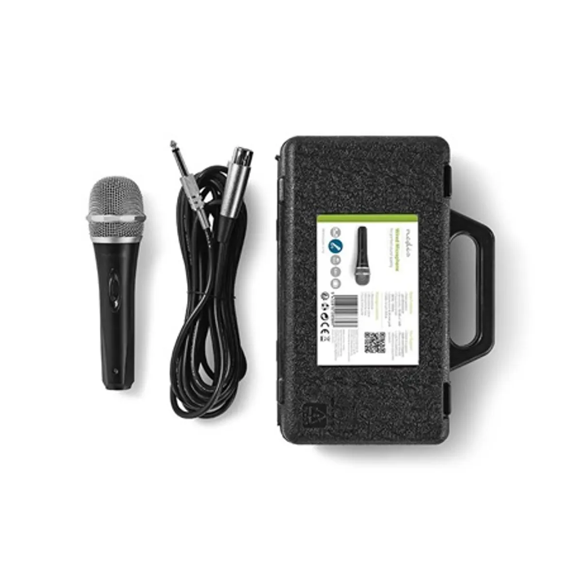 Nedis MPWD50CBK dinamikus mikrofon kardioid 600 Ohm -72 dB 50 Hz-15 kHz XLR 6.35mm 5 m #2