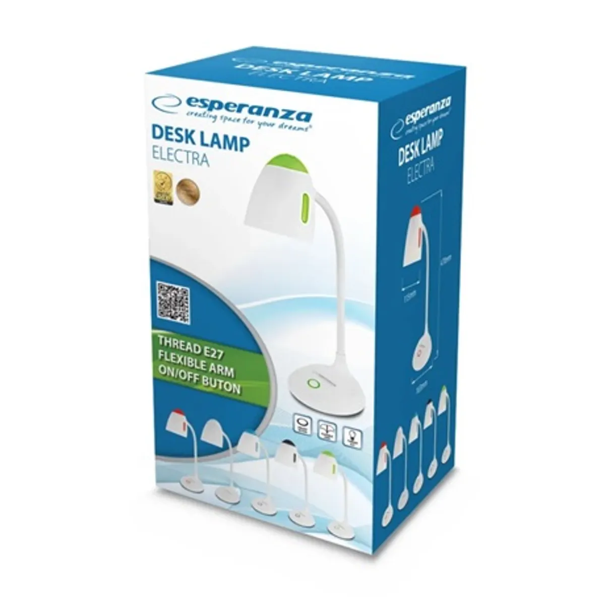 Esperanza ELD110G Electra fehér-zöld E27 12W LED #2