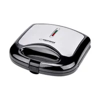 Esperanza EKT011 Asiago szendvicssütő fekete-ezüst automatikus hőmérséklet szabályozás tapadásmentes bevonat hőszigetelő fogantyú és ház 1000 W #1
