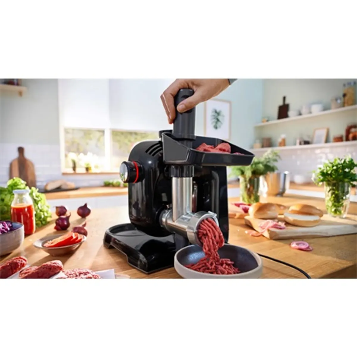 Bosch MUM5XC4E Konyhai robotgép 1000W 3,9 l nemesacél tál beépített mérleg 7 fokozat 3D bolygómozgás fekete #8