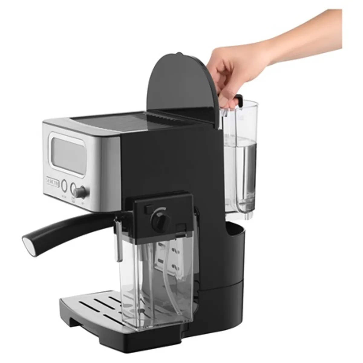 Sencor SES 4090SS eszpresszó automata 15 bar nyomás LCD kijelző 1,4 L tartály gőz és forró víz csészemelegítő #10