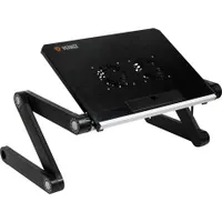 Yenkee YSN210 Notebook hűtő állvány alumínium 17" kompatibilis 2x80mm ventilátor 360 fok állítható magasság 40-465mm