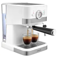 Sencor SES 1720WH karos presszó kávéfőző 20 bar, 1,5 l víztartály, 1050 W, fehér, forgatható gőzkar #2