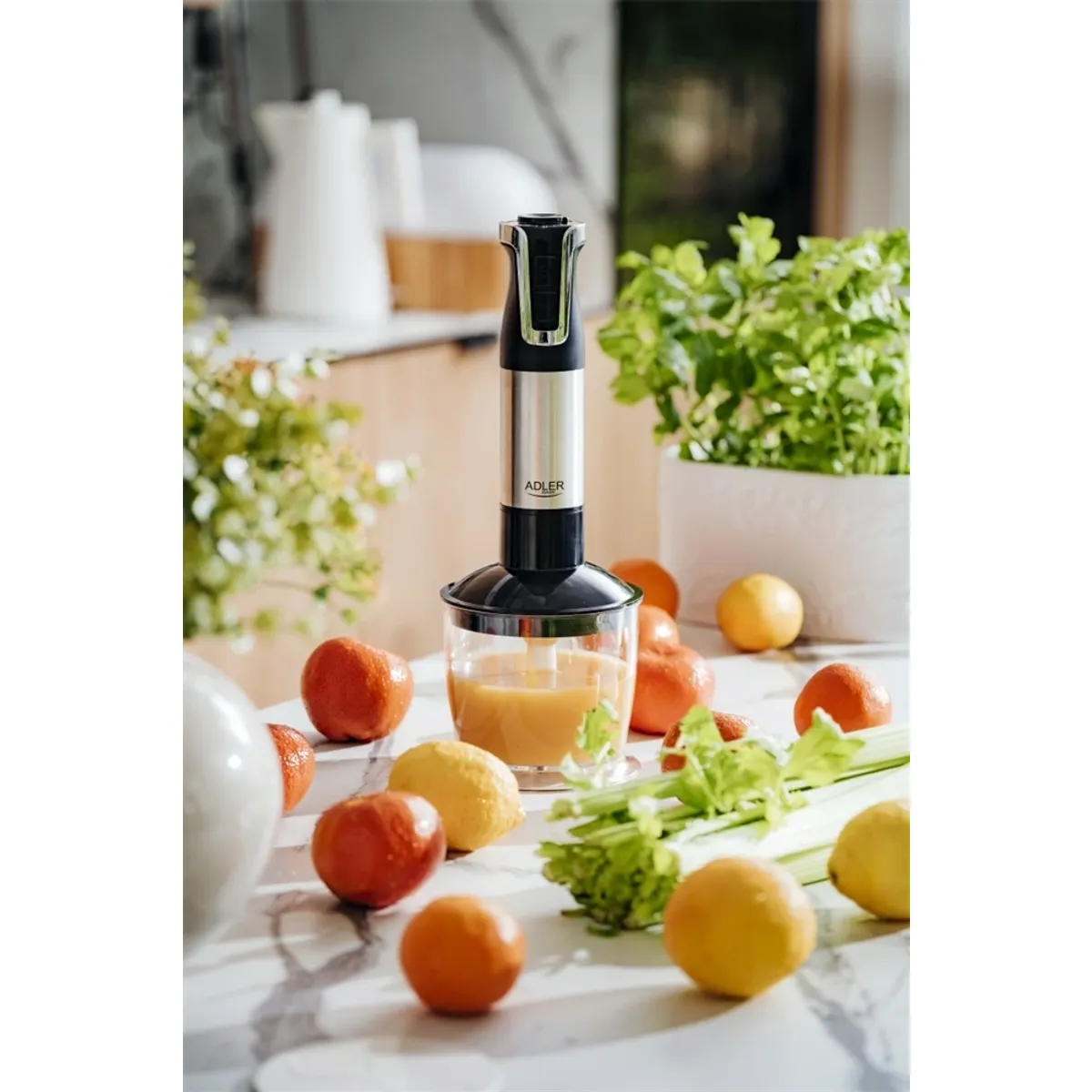 Adler AD4627 Botmixer szett 1800W max turbo 4 rozsdamentes pengék 600ml tartály 700ml mérőpohár rozsdamentes keverő és habverő tejhabosító feltét #9