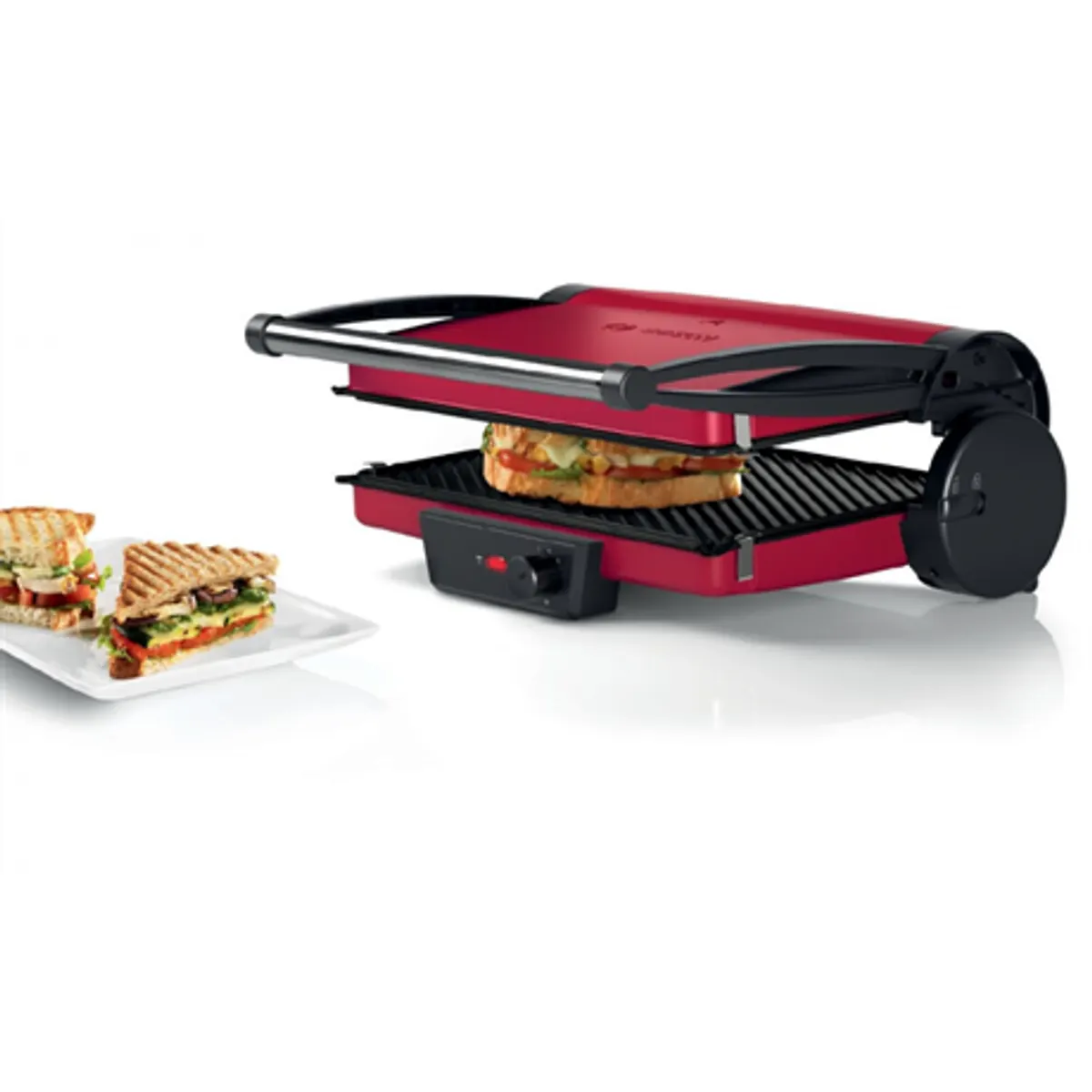 Bosch TCG4104 kontakt grill piros 2000 W fokozatmentes szabályozás grillfelület 328x238 mm gratin funkció kivehető grilllapok zsírelvezetés #3