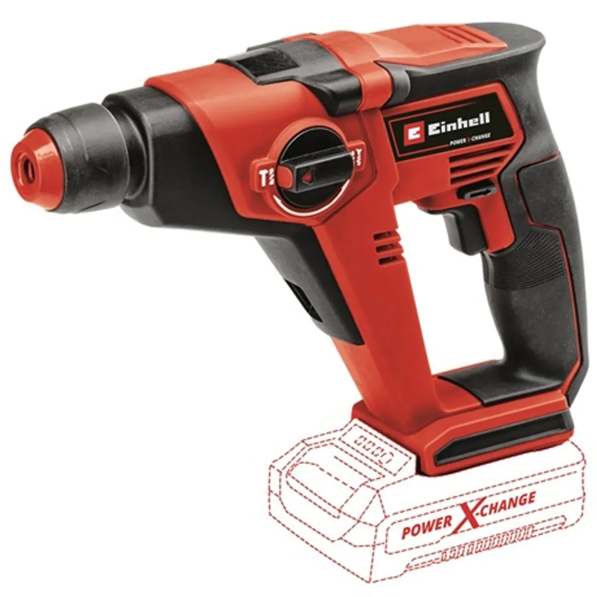 Einhell TE-HD 18/12 LI - SOLO fúrókalapács SDS-Plus félautomata tokmány Power X-Change LED Softgrip #1