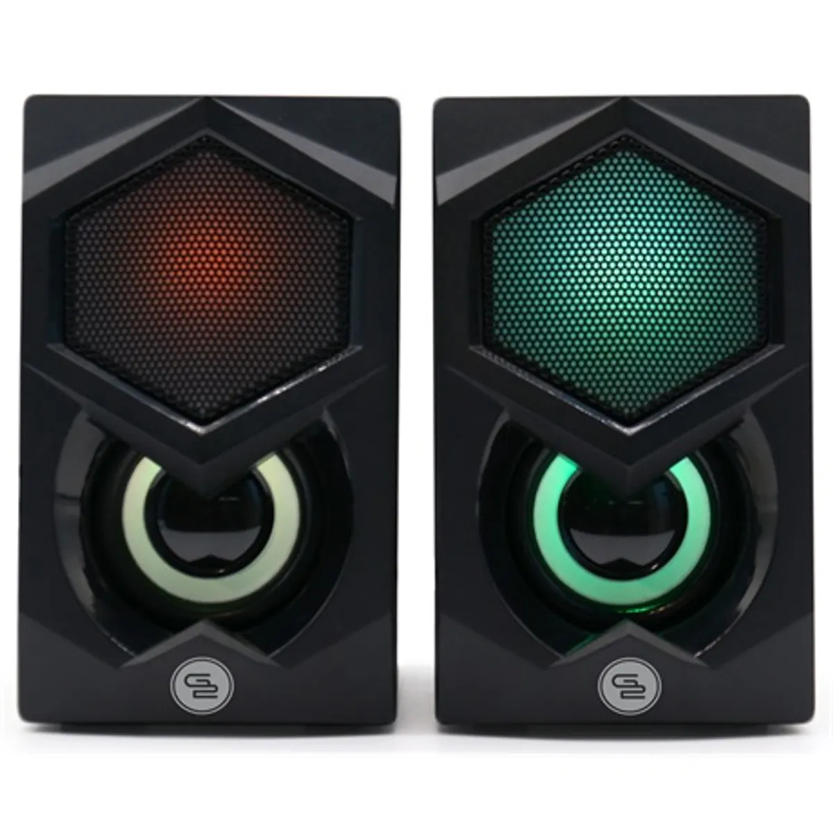 Gogen PSU104 pc hangszóró 2x3 W 200 Hz-16 kHz rgb 3,5 mm bemenet USB 5V-1A 72x82x120 mm #5