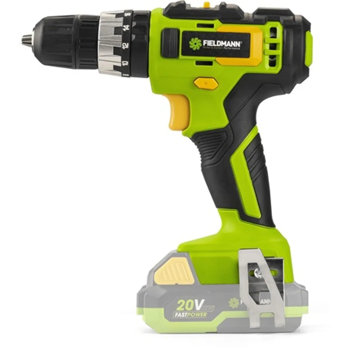 Fieldmann FDUV 70105-0 Fúrócsavarozó 2 fokozat Li-Ion 0-360 0-1300 rpm 35 Nm LED munkalámpa műanyag tok #3