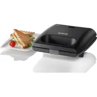 Gorenje SM701GCB Szendvicssütő 700 W alumínium sütőlap 20x10 cm, tapadásmentes, hőmérséklet kijelző, függőleges tárolás, lezárható sütési pozíció