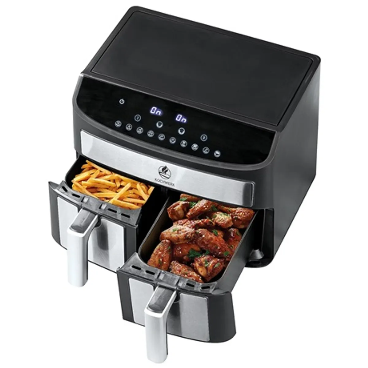 Kochwerk 12549 duplakamrás forrólevegős sütő 2x3,5 L 2400 W 10 program #1