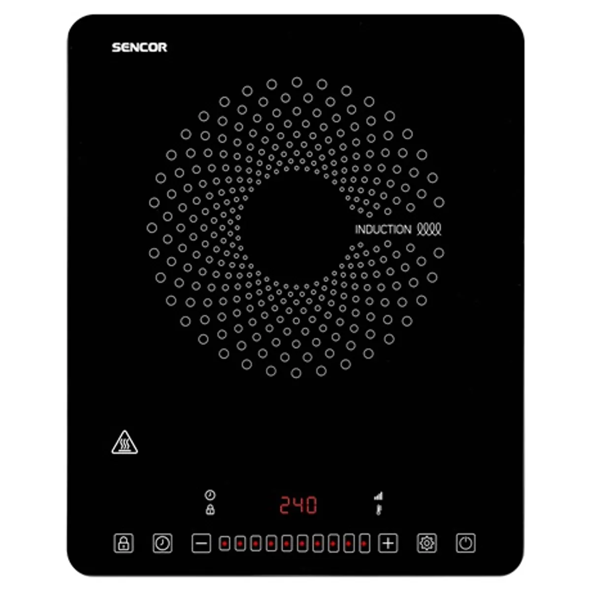 Sencor SCP 3701BK Indukciós Főzőlap üvegkerámia 1 zóna 2000 W 60-240 °C automatikus edényfelismerés #2