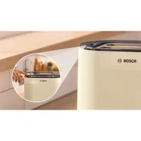 Bosch TAT2M127 kenyérpirító 2-szeletes krémszínű kiolvasztás felmelegítés automatikus kikapcsolás #2