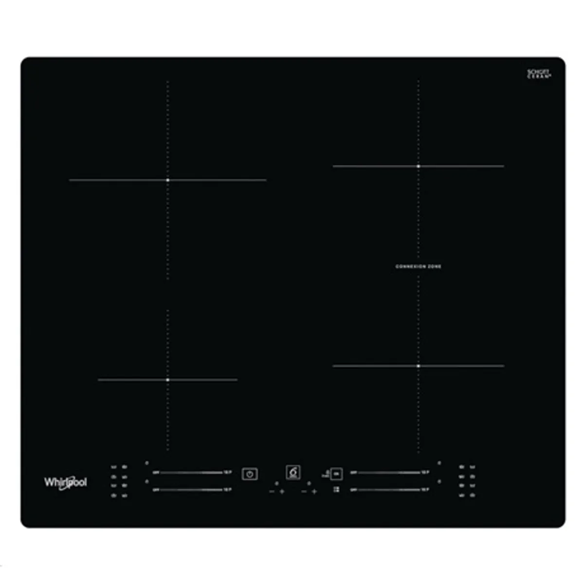 Whirlpool WB S2560 NE Főzőlap beépíthető indukciós 30-60x560-562x480 mm 4 zóna 1200-1600 2100-3000 1800-2100 1800-2100 W #1