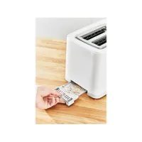 Tefal TT693110 Sense kenyérpirító fehér 2 szeletes digitális kijelző 7 fokozat automatikus kikapcsolás magas emelésű kar kivehető morzsagyűjtő tálca #7