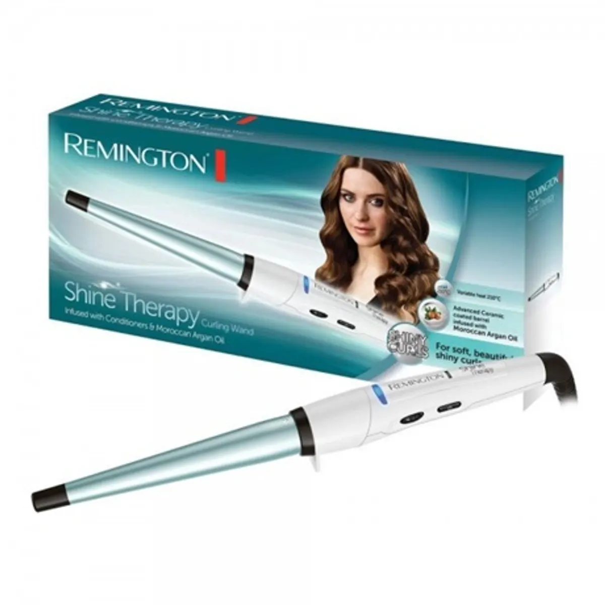 Remington CI53W Shine Therapy kúpvas kerámia bevonat argánolajos kondicionáló 210C 30 mp #2