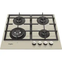 Whirlpool GOFL 629/S Beépíthető gázfőzőlap 60 cm, 4 égő, WOK égő, automata szikragyújtás, öntöttvas edénytartók, keret nélküli #1