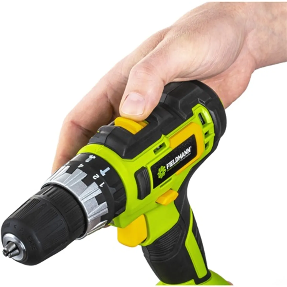 Fieldmann FDUV 70105-0 Fúrócsavarozó 2 fokozat Li-Ion 0-360 0-1300 rpm 35 Nm LED munkalámpa műanyag tok #7